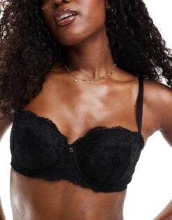 Ann Summers Sexy Lace Padded Balconette Bra In Black For Women