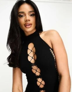 Ann Summers Adella Cut Out Body In Black For Women -Ann Sum Wear Shop 204717620 3