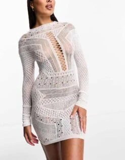 Ann Summers Bridal Janelle Jewelled Dress In White For Women -Ann Sum Wear Shop 204909061 1 white 1