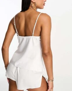 Ann Summers Cerise Satin Cami Set In Ivory For Women -Ann Sum Wear Shop 204937044 4