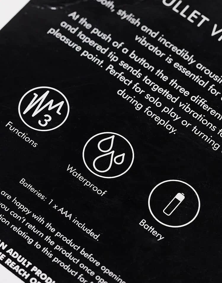 Ann Summers 3 Speed Bullet Vibrator For Unisex No Colour 4 Ann Summers 3 Speed Bullet Vibrator For Unisex No Colour - Image 4