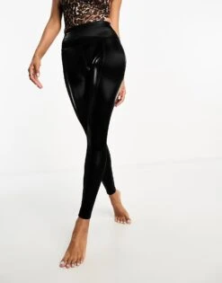 Ann Summers High Gloss PU Leggings In Black For Women -Ann Sum Wear Shop 205414645 1 black 1