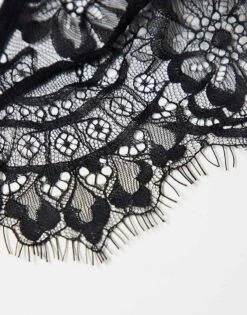 Ann Summers Infinite Crotchless Foldover Set In Black - BLACK For Women -Ann Sum Wear Shop 205554080 4