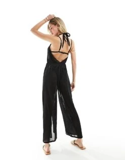 Ann Summers Shimmering Sands Jumpsuit In Black For Women -Ann Sum Wear Shop 205693428 4