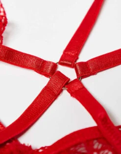 Ann Summers The Obsession Crotchless Body In Red For Women -Ann Sum Wear Shop 205969285 3