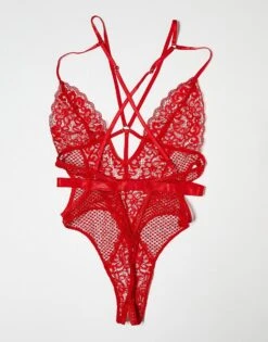 Ann Summers The Obsession Crotchless Body In Red For Women -Ann Sum Wear Shop 205969285 4