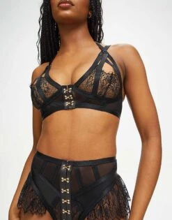 Ann Summers Exuberant Crotchless Set In Black For Women -Ann Sum Wear Shop 206212189 1 black 1