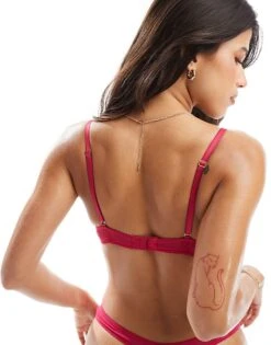 Ann Summers New Sexy Lace Padded Plunge Bra In Bright Pink For Women 7 Ann Summers New Sexy Lace Padded Plunge Bra In Bright Pink For Women -Ann Sum Wear Shop 207031752 3
