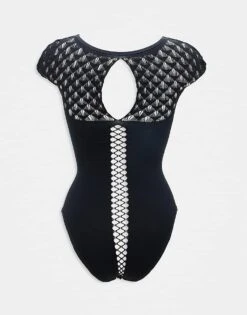 Ann Summers Captive Crotchless Body With Fan Print In Black - BLACK For Women -Ann Sum Wear Shop 207241975 3