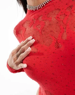 Ann Summers Flaming Desire Body In Red - RED - RED For Women -Ann Sum Wear Shop 207246349 4