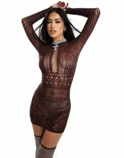 Ann Summers Janelle Dress In Animal Print - MULTI For Women -Ann Sum Wear Shop 207246548 1 multi 1