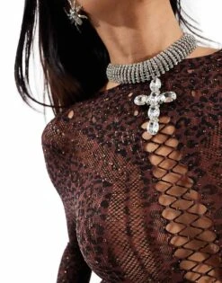 Ann Summers Janelle Dress In Animal Print - MULTI For Women -Ann Sum Wear Shop 207246548 4