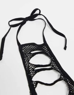 Ann Summers Enya Crotchless Suspender Set In Black - BLACK For Women -Ann Sum Wear Shop 207246621 4