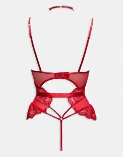 Ann Summers Adore Amour Crotchless Body In Red - RED For Women -Ann Sum Wear Shop 207279184 3