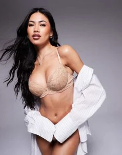 Ann Summers A-G Sexy Lace Plunge Bra In Light Beige - BEIGE For Women -Ann Sum Wear Shop 207459787 1 beige 1