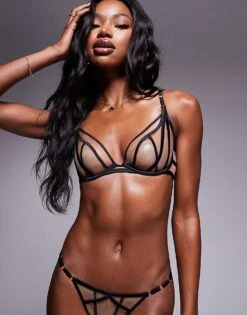 Ann Summers Sheer Desire Thong In Black For Women -Ann Sum Wear Shop 207691804 4 1