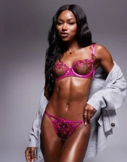 Ann Summers Wild Kiss Leopard Print Lingerie Set In Pink -Ann Sum Wear Shop 207691949 1 pink 2