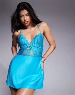 Ann Summers Sweet Surrender Chemise In Blue For Women -Ann Sum Wear Shop 207691960 1 blue 1
