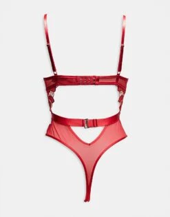 Ann Summers Dark Side Crotchless Body In Red - RED For Women 6 Ann Summers Dark Side Crotchless Body In Red - RED For Women -Ann Sum Wear Shop 207692144 3