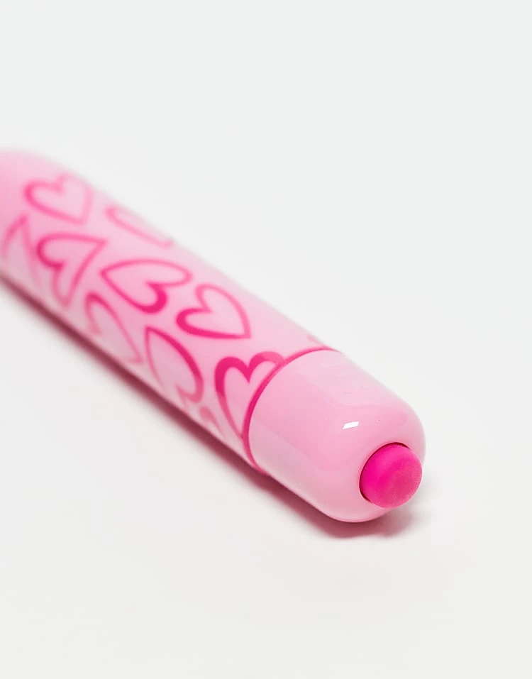 Ann Summers Heart Print Bullet Vibrator For Unisex No Colour 2 Ann Summers Heart Print Bullet Vibrator For Unisex No Colour - Image 2