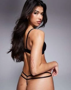 Ann Summers Sexy Lace String Thong In Black - BLACK For Women -Ann Sum Wear Shop 207859233 4