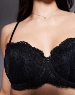 Ann Summers Sexy Lace Padded Balconette Bra In Black - BLACK For Women -Ann Sum Wear Shop 207859325 3