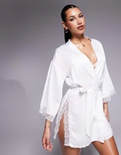 Ann Summers Cherryann Robe In Ivory For Women -Ann Sum Wear Shop 207916844 1 ivory 1