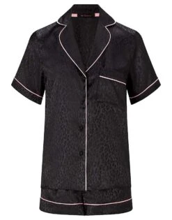 Ann Summers Signature Satin Pj Set In Black For Women -Ann Sum Wear Shop 207954877 2