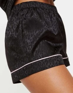 Ann Summers Signature Satin Pj Set In Black For Women -Ann Sum Wear Shop 207954877 4