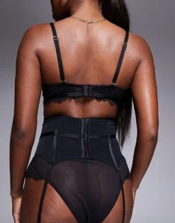 Ann Summers Sexy Lace Waspie In Black For Women -Ann Sum Wear Shop 207977095 3
