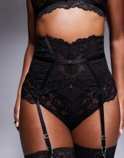 Ann Summers Sexy Lace Waspie In Black For Women -Ann Sum Wear Shop 207977095 4