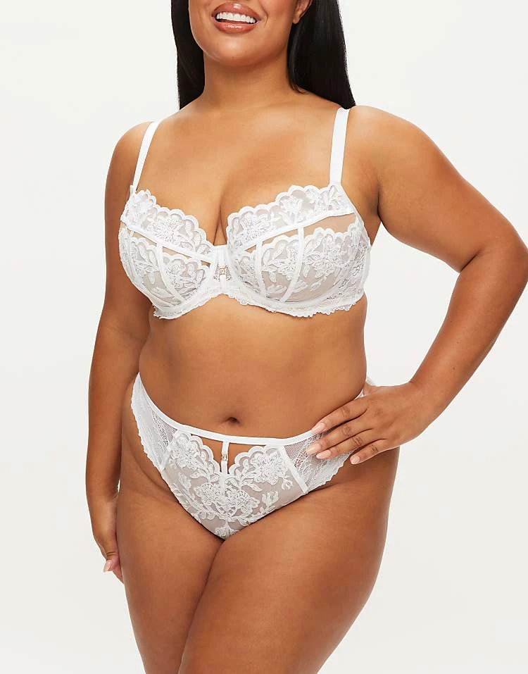 Ann Summers The Icon Fuller Bust Non Padded Balcony Bra In White For Women 3 Ann Summers The Icon Fuller Bust Non Padded Balcony Bra In White For Women - Image 3
