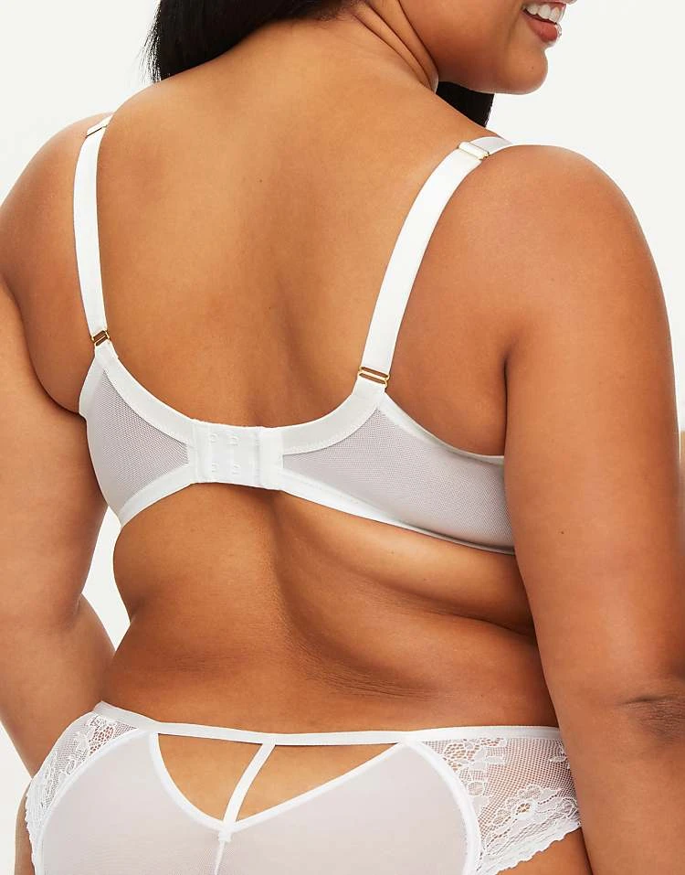 Ann Summers The Icon Fuller Bust Non Padded Balcony Bra In White For Women 4 Ann Summers The Icon Fuller Bust Non Padded Balcony Bra In White For Women - Image 4
