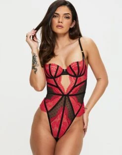 Ann Summers Secret Seduction Crotchless Body In Black/red For Women -Ann Sum Wear Shop 208083828 1 blackred 1