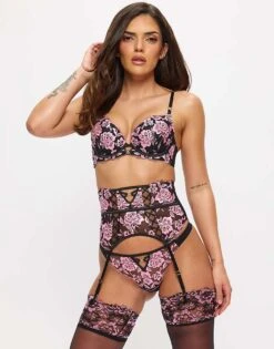 Ann Summers Endless Attraction Padded Plunge Bra In Pink For Women