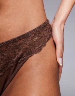Ann Summers Sexy Lace Thong In Brown - BROWN For Women -Ann Sum Wear Shop 208188006 3