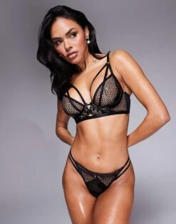 Ann Summers Evoke Padded Plunge Bra In Black For Women -Ann Sum Wear Shop 208195142 2