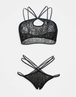 Ann Summers Promises Crotchless Set In Black For Women -Ann Sum Wear Shop 208258067 1 black 1